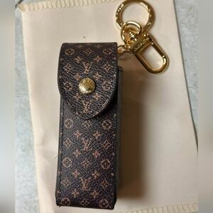 Louis Vuitton Monogram Key Pouch Keychain Personal Protection Case